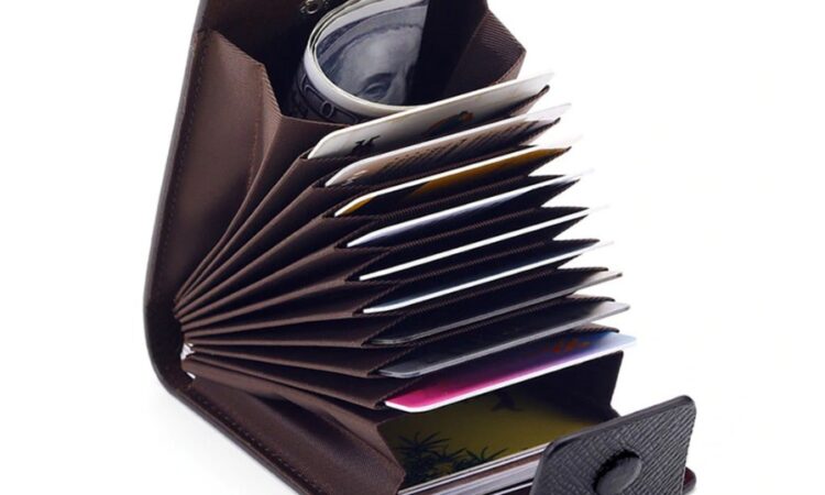 Mens Wallet Credit Card Holder RFID Blocking Zipper Thin Pocket New Hot Fashion Mens Business Card Wallet Bags71